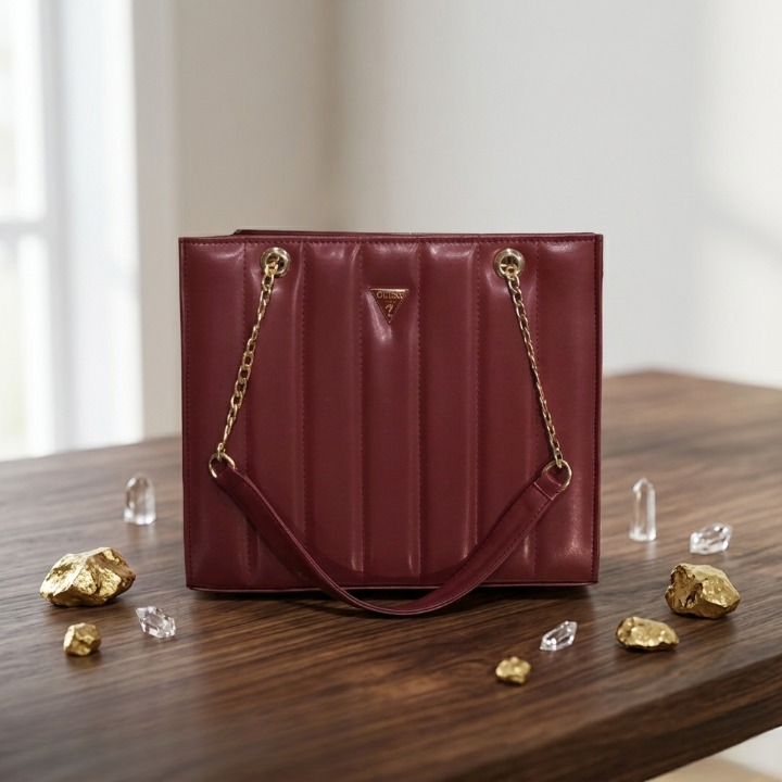 13x11 Inch Chain Strap Designer Handbag for Women | Elegant Structured Bag