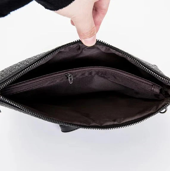 Mini Soft Leather Wristlet Clutch