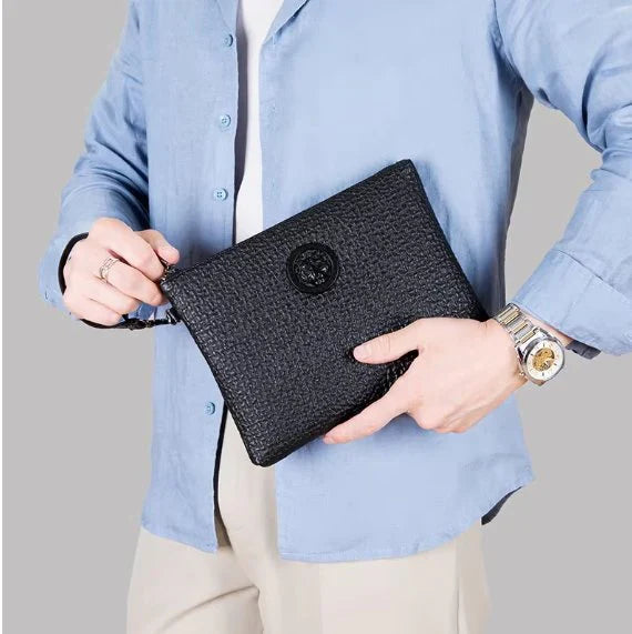 Mini Soft Leather Wristlet Clutch
